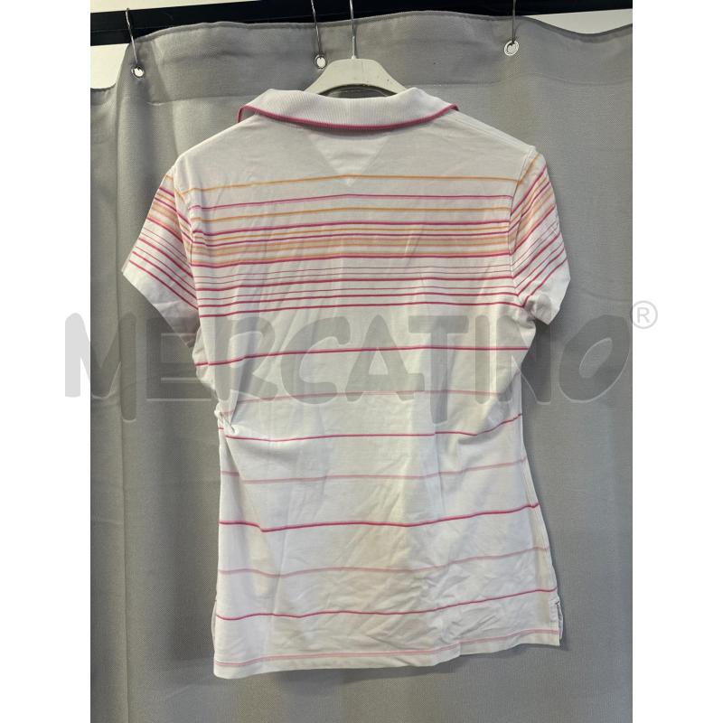 MAGLIETTA DONNA TOMMY HILFIGER PANNA RIGHE ROSA TG.L | Mercatino dell'Usato Vinci - fraz. sovigliana 2