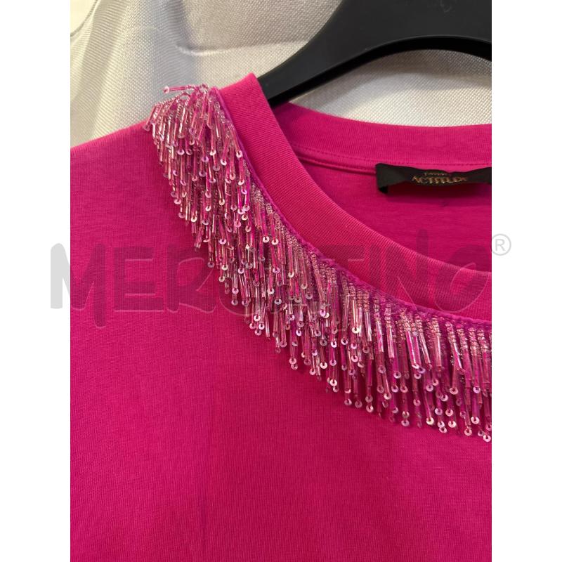 MAGLIETTA DONNA TWIN SET ACTITUDE ROSA SCOLLO PIETRINE TG.XS | Mercatino dell'Usato Vinci - fraz. sovigliana 2