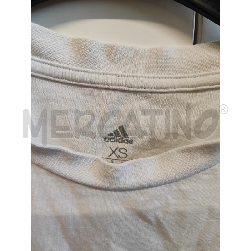 MAGLIETTA DONNA # ADIDAS BIANCA TG.XS MACULATA  | Mercatino dell'Usato Vinci - fraz. sovigliana 2