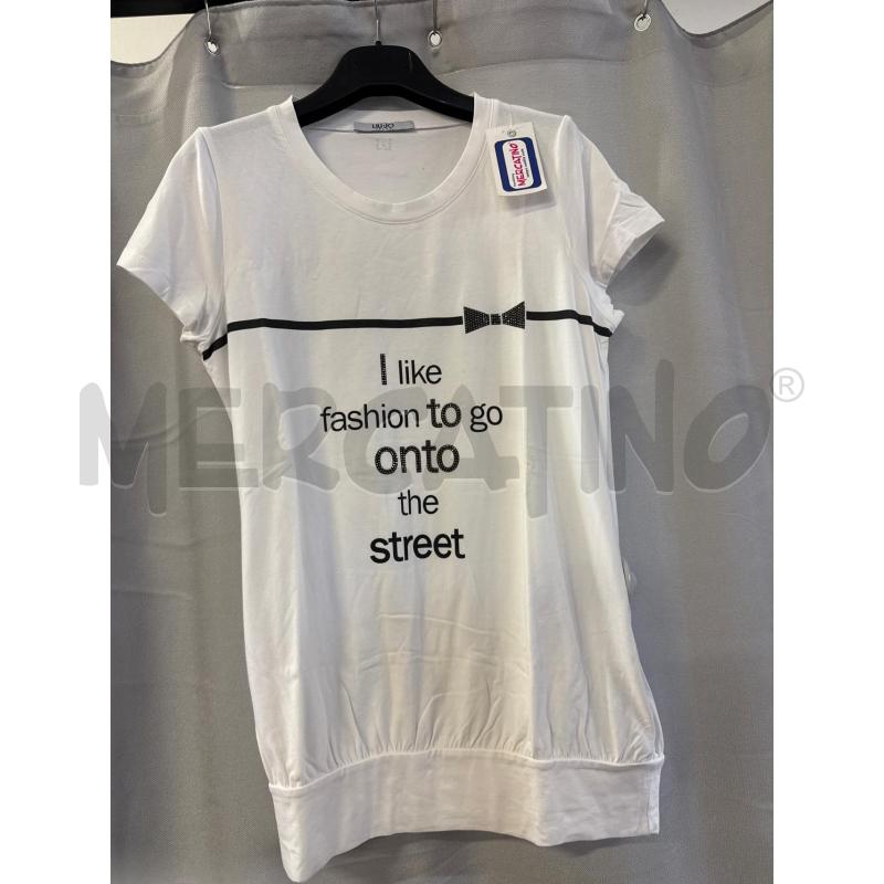 MAGLIETTA DONNA # LIU JO BIANCA I LIKE  | Mercatino dell'Usato Vinci - fraz. sovigliana 1