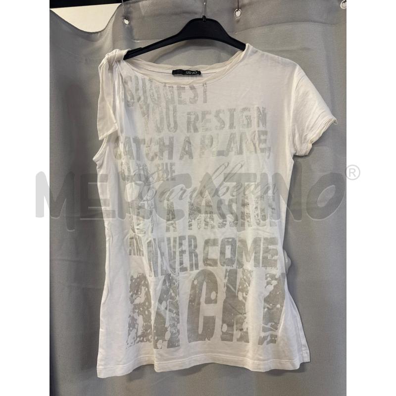 MAGLIETTA DONNA # LIU JO BIANCA TG.42 NODO SPALLA | Mercatino dell'Usato Vinci - fraz. sovigliana 1