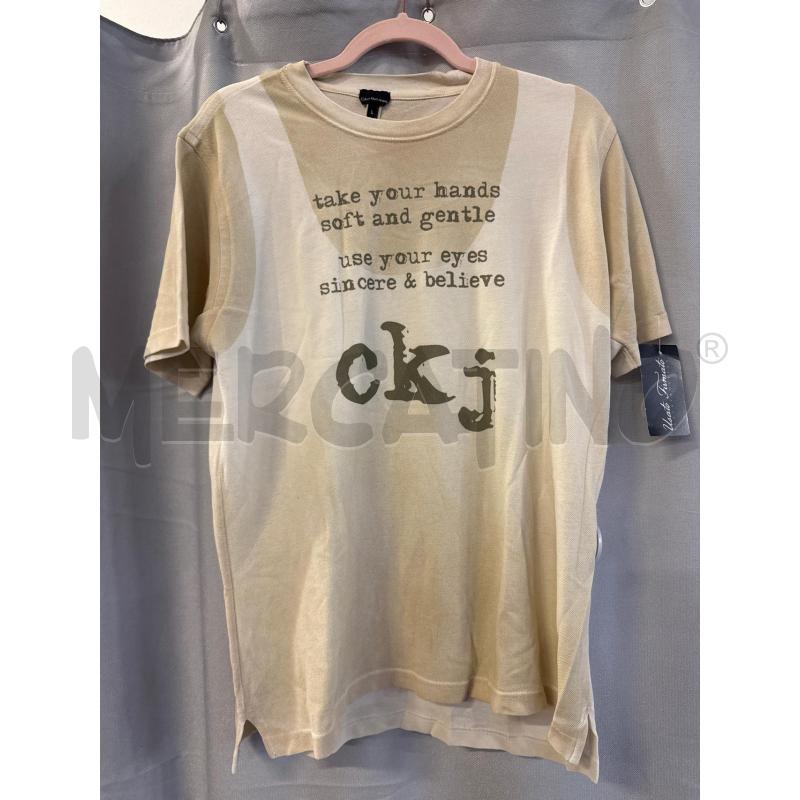 MAGLIETTA UOMO CALVIN KLEIN BEIGE MACULATA TG.L | Mercatino dell'Usato Vinci - fraz. sovigliana 1