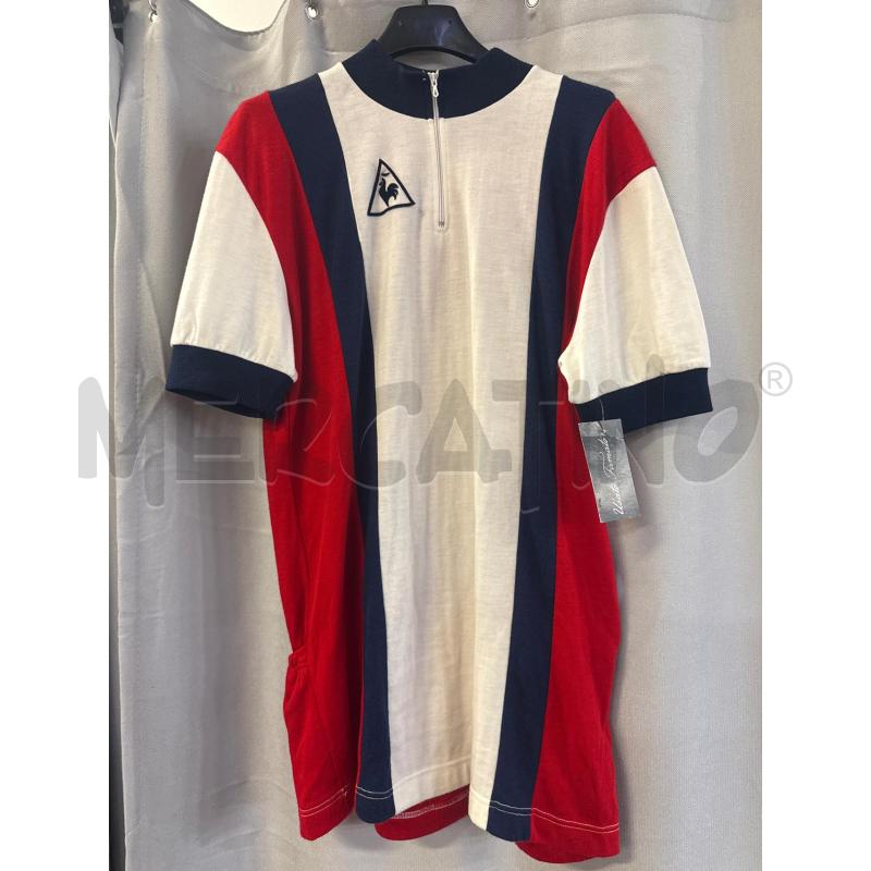 MAGLIETTA UOMO LECOQ SPORTIF DA BICI ROSSO PANNA TG.6 | Mercatino dell'Usato Vinci - fraz. sovigliana 1