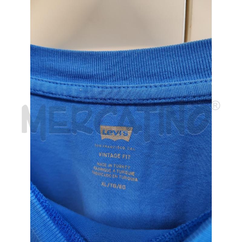 MAGLIETTA UOMO LEVIS AZZURRA ITALIA TG.XL | Mercatino dell'Usato Vinci - fraz. sovigliana 2