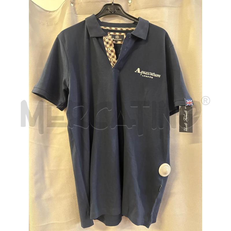MAGLIETTA UOMO POLO ACQUASCUTUM BLU NUOVA TG.XL | Mercatino dell'Usato Vinci - fraz. sovigliana 1
