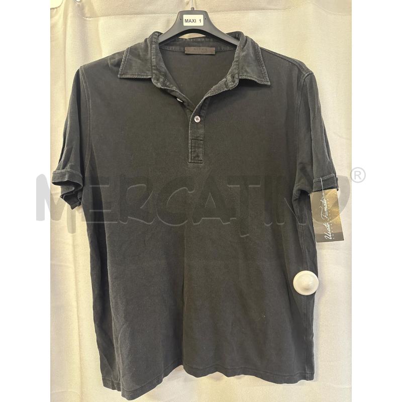 MAGLIETTA UOMO POLO ALPHA NERA TG.54 | Mercatino dell'Usato Vinci - fraz. sovigliana 1