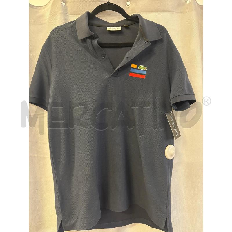 MAGLIETTA UOMO POLO LACOSTE BLU TG.L | Mercatino dell'Usato Vinci - fraz. sovigliana 1