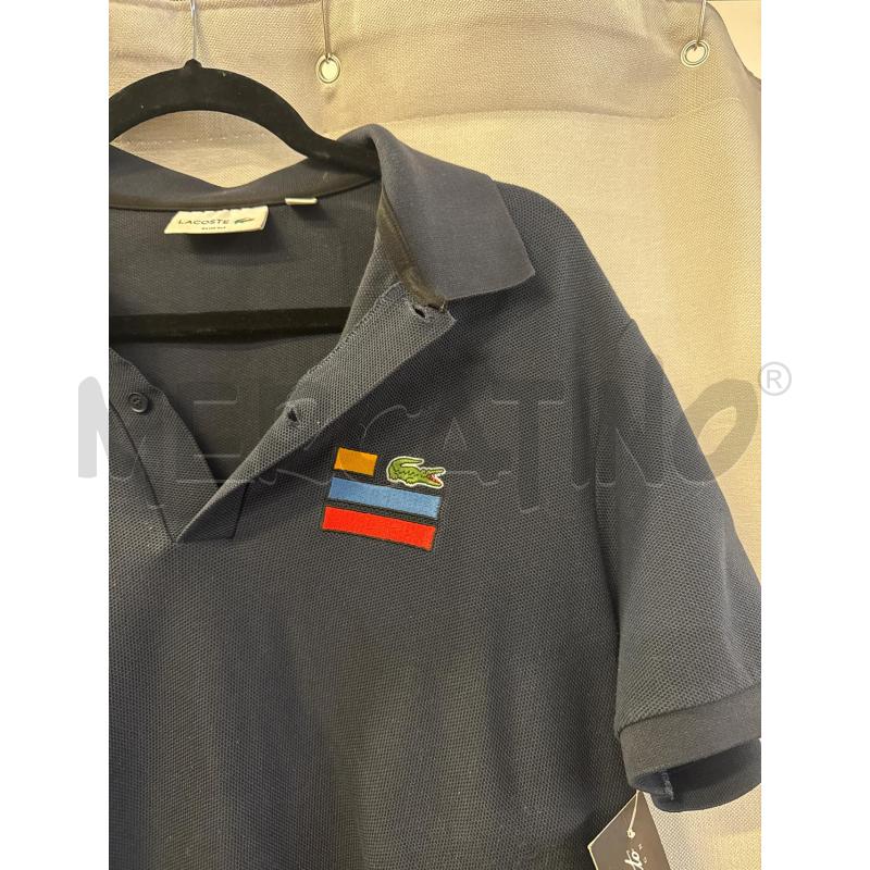 MAGLIETTA UOMO POLO LACOSTE BLU TG.L | Mercatino dell'Usato Vinci - fraz. sovigliana 2