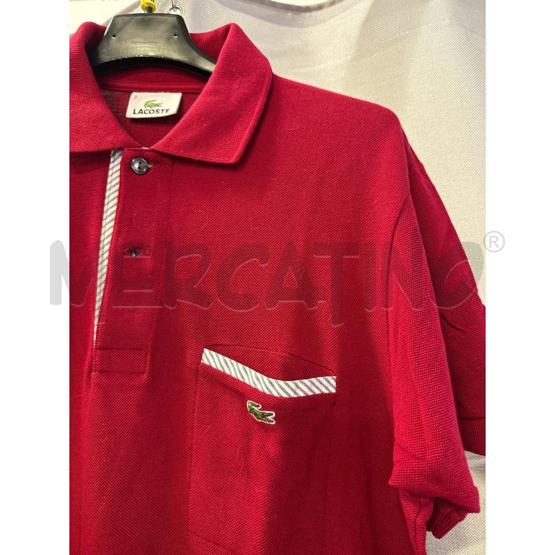 MAGLIETTA UOMO POLO LACOSTE BORDEAUX TG.2 | Mercatino dell'Usato Vinci - fraz. sovigliana 2