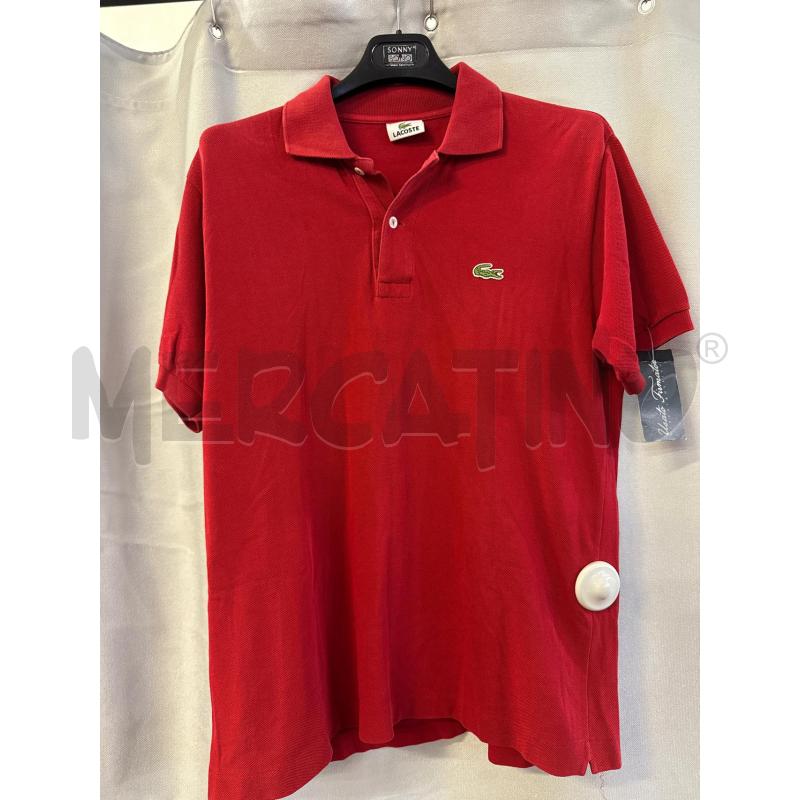 MAGLIETTA UOMO POLO LACOSTE ROSSA TG.3 | Mercatino dell'Usato Vinci - fraz. sovigliana 1