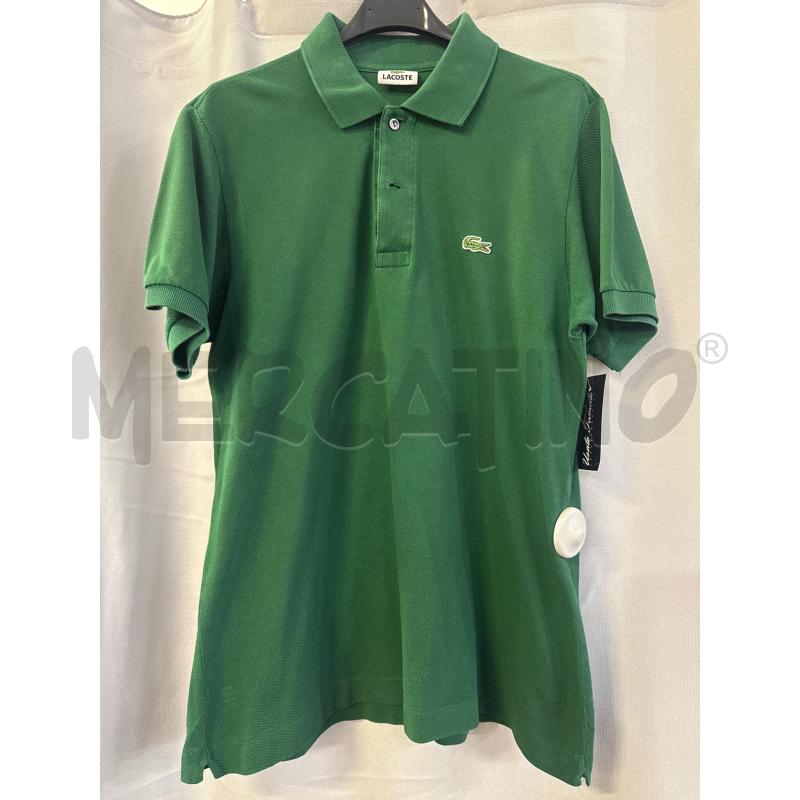 MAGLIETTA UOMO POLO LACOSTE VERDE TG.4 | Mercatino dell'Usato Vinci - fraz. sovigliana 1