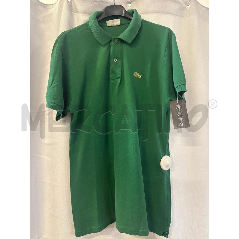 MAGLIETTA UOMO POLO LACOSTE VERDE TG.7 | Mercatino dell'Usato Vinci - fraz. sovigliana 1