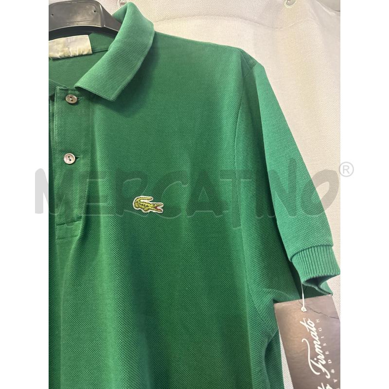 MAGLIETTA UOMO POLO LACOSTE VERDE TG.7 | Mercatino dell'Usato Vinci - fraz. sovigliana 2