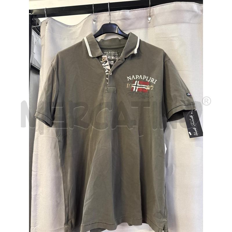 MAGLIETTA UOMO POLO NAPAPIJRI VERDE TG.XXL | Mercatino dell'Usato Vinci - fraz. sovigliana 1