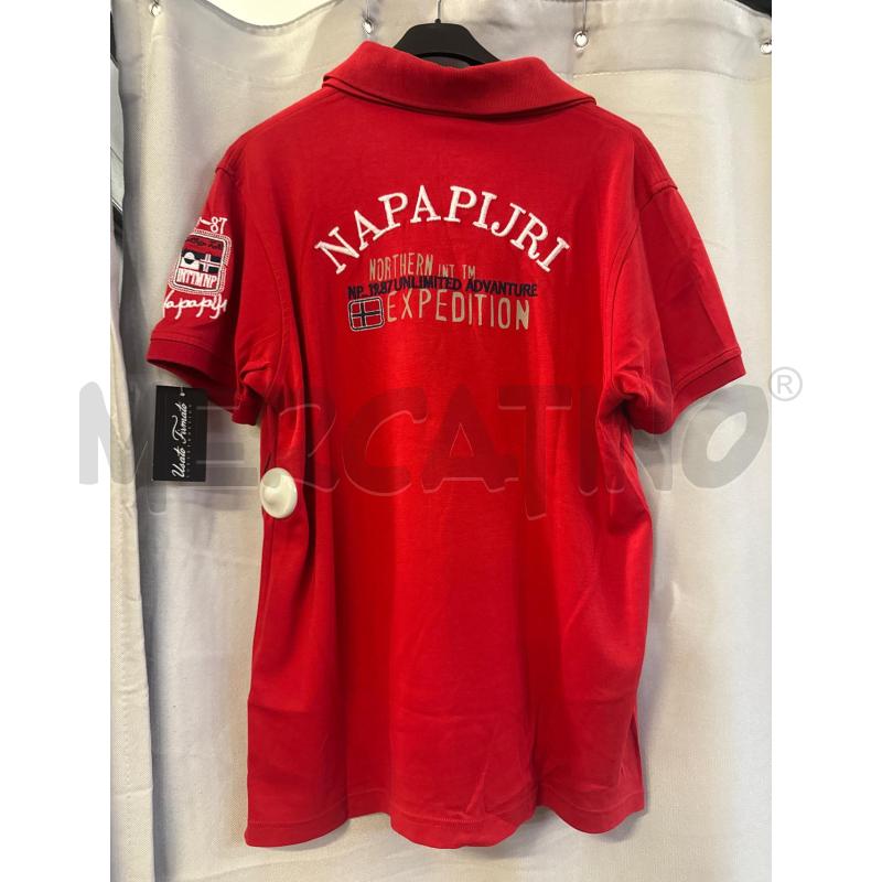 MAGLIETTA UOMO POLO ROSSA NAPAPIJRI TG.XL | Mercatino dell'Usato Vinci - fraz. sovigliana 2