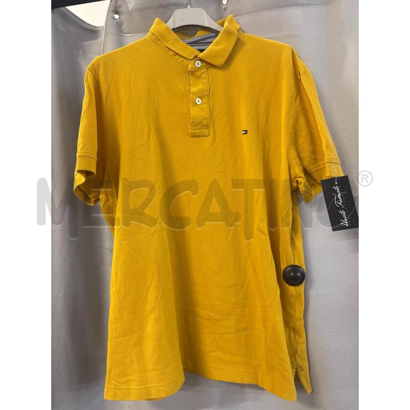 MAGLIETTA UOMO POLO TOMMY HILFIGER GIALLA TG.L  | Mercatino dell'Usato Vinci - fraz. sovigliana 1