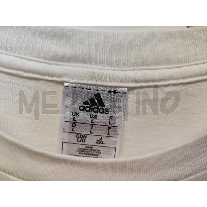 MAGLIETTA UOMO # ADIDAS BIANCA TG.L | Mercatino dell'Usato Vinci - fraz. sovigliana 1