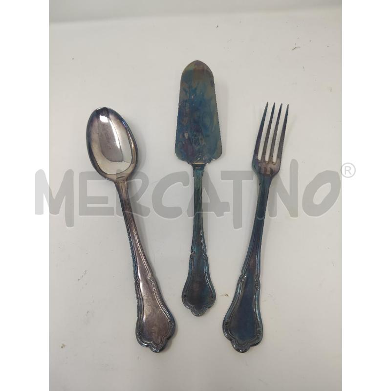 MESTOLA + CUCCHIAIONE + FORCHETTONE SAMBONET 18/90 | Mercatino dell'Usato Vinci - fraz. sovigliana 1