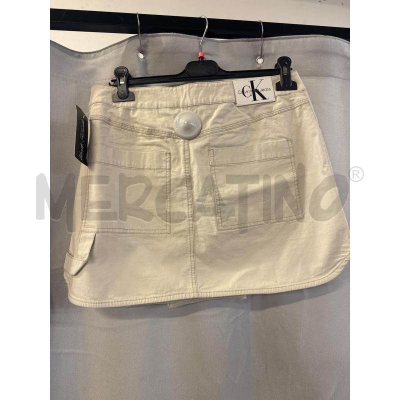 MINI GONNA CALVIN KLEIN BEIGE ZIP TG.L NUOVA | Mercatino dell'Usato Vinci - fraz. sovigliana 2