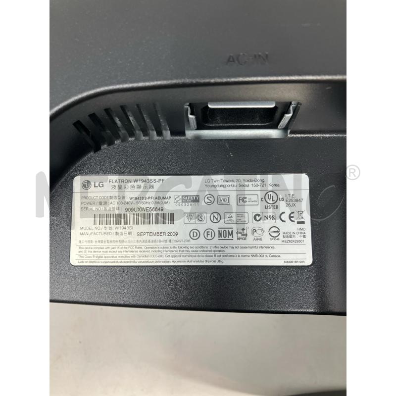 MONITOR LG FLATRON W1943SS | Mercatino dell'Usato Vinci - fraz. sovigliana 2