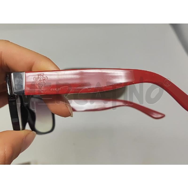 OCCHIALI DONNA DA SOLE GUCCI NERI ROSSI  | Mercatino dell'Usato Vinci - fraz. sovigliana 2