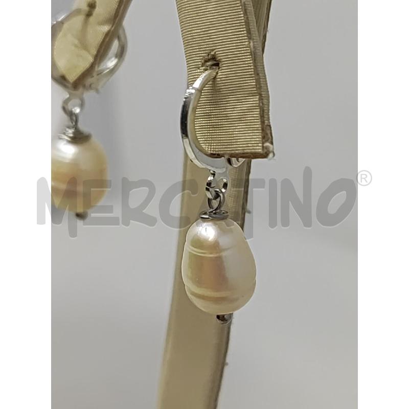 ORECCHINI ARGENTATI PERLA DI FIUME  | Mercatino dell'Usato Vinci - fraz. sovigliana 2