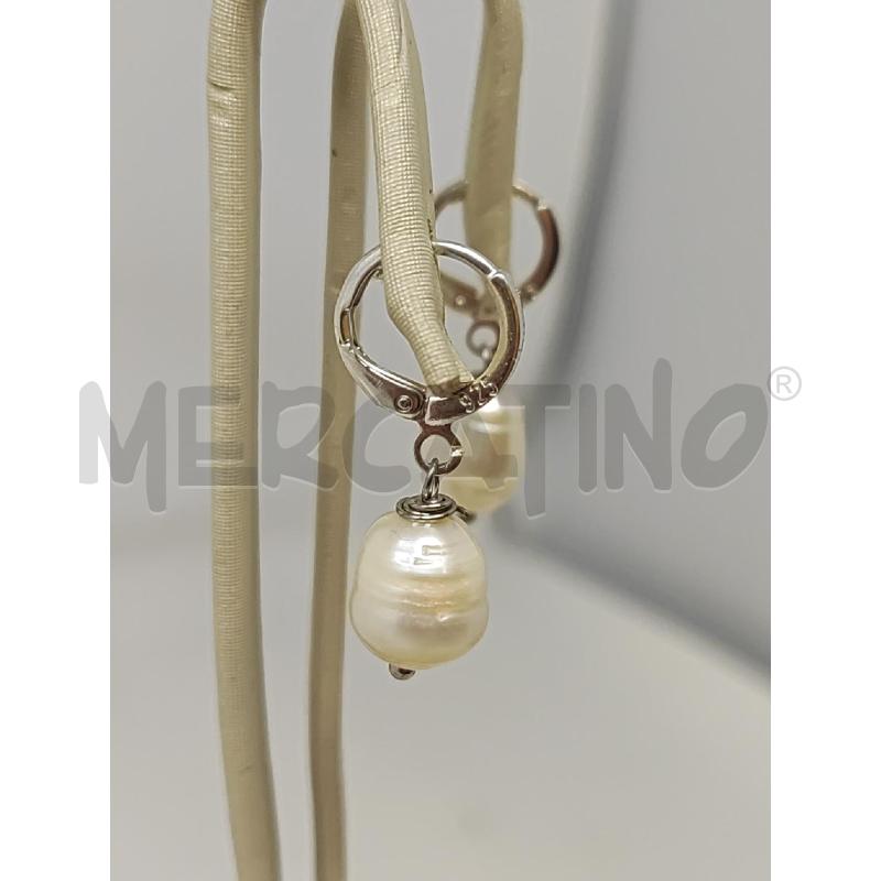 ORECCHINI ARGENTATI PERLA DI FIUME  | Mercatino dell'Usato Vinci - fraz. sovigliana 3