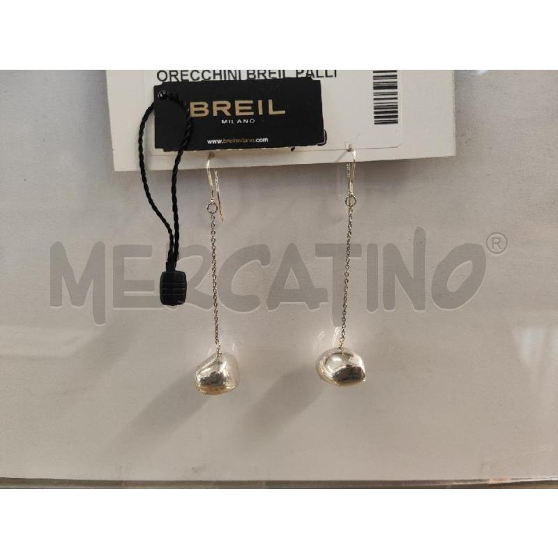ORECCHINI BREIL PALLINA ARGENTATA  | Mercatino dell'Usato Vinci - fraz. sovigliana 1