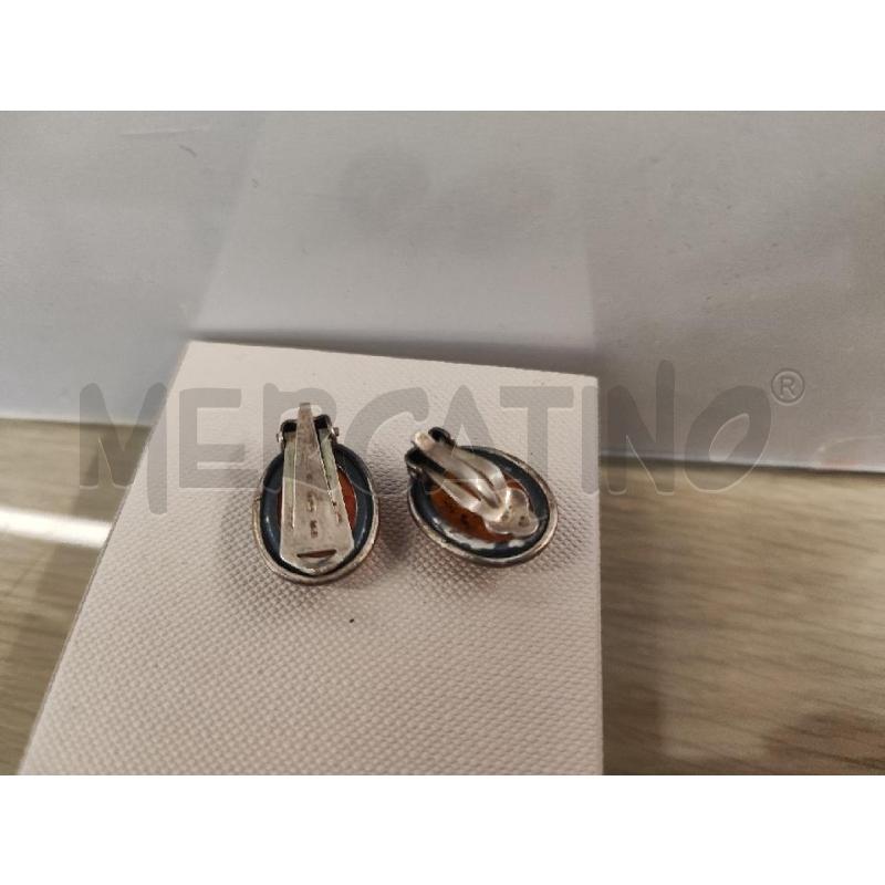ORECCHINI CLIPS OVALI PIETRA AMBRATA | Mercatino dell'Usato Vinci - fraz. sovigliana 2