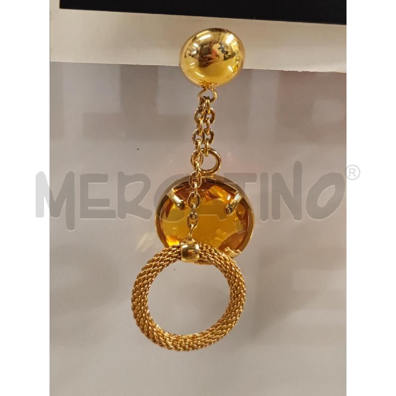 ORECCHINI MORELLATO PIETRA TONDA GIALLA | Mercatino dell'Usato Vinci - fraz. sovigliana 2