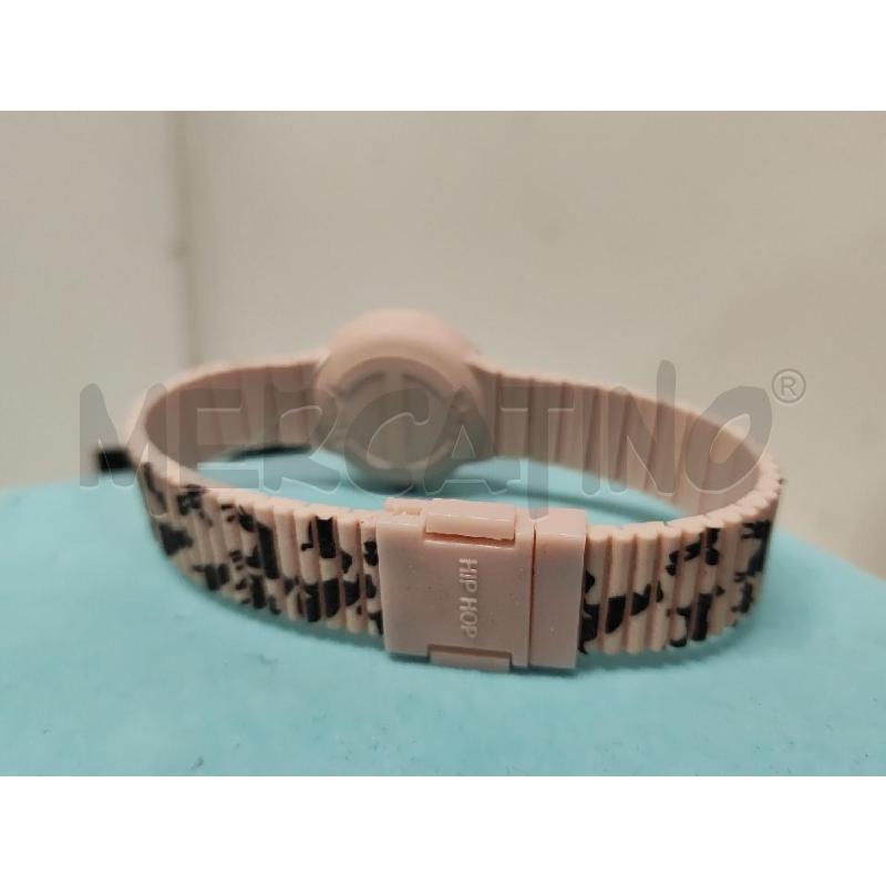 OROLOGIO DA POLSO HIP POP ROSA ANIMALETTI NERI GOMMATO | Mercatino dell'Usato Vinci - fraz. sovigliana 2