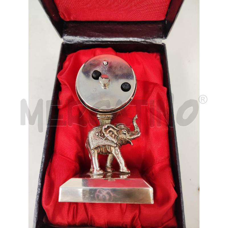 OROLOGIO DA TAVOLO MASTER LINE CON ELEFANTINO ARGENTATO | Mercatino dell'Usato Vinci - fraz. sovigliana 2