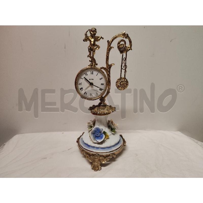 Orologio da tavolo in ottone Ritz