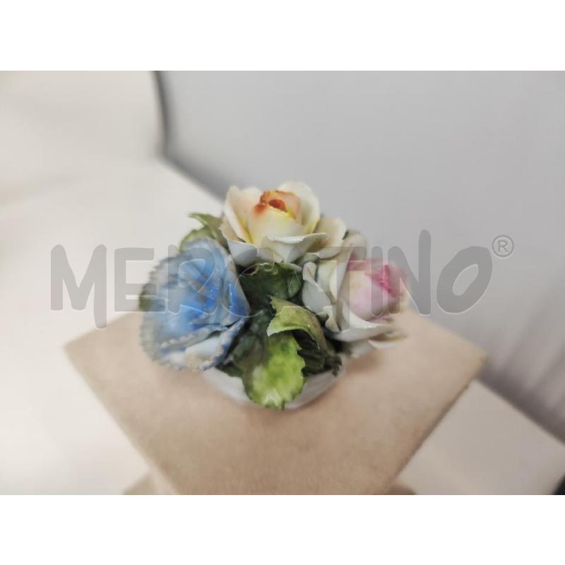 PANIERINO FIORI CERAMICA CAPODIMONTE  | Mercatino dell'Usato Vinci - fraz. sovigliana 3