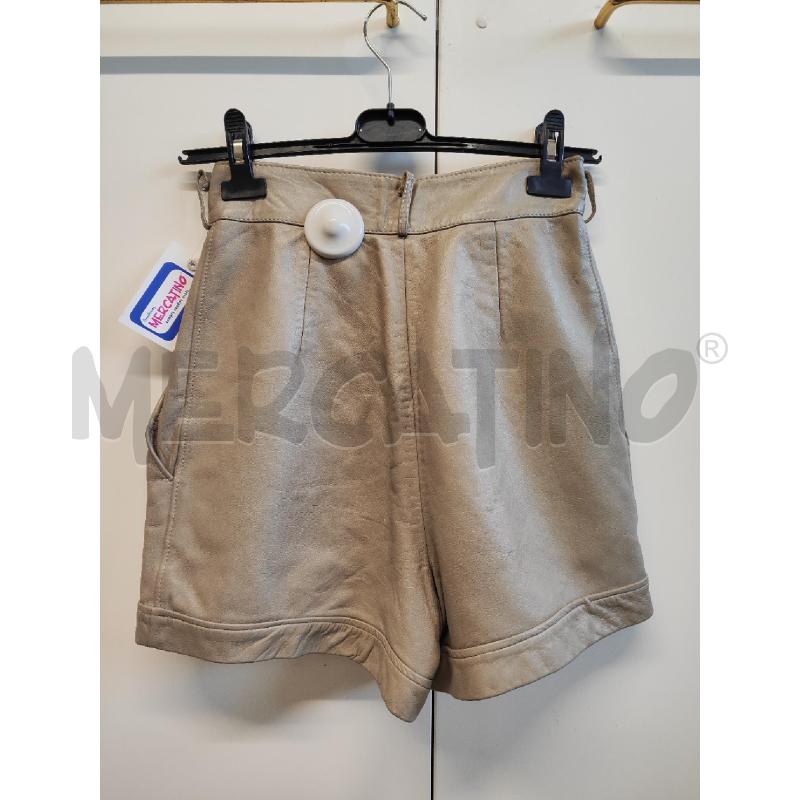 PANTALONCINO DONNA DUEGI PELLE GRIGI TG.42 | Mercatino dell'Usato Vinci - fraz. sovigliana 2