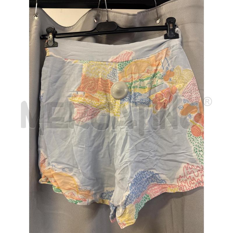 PANTALONCINO DONNA FRNCH AZZURRI FIORI TG.M NUOVI | Mercatino dell'Usato Vinci - fraz. sovigliana 2