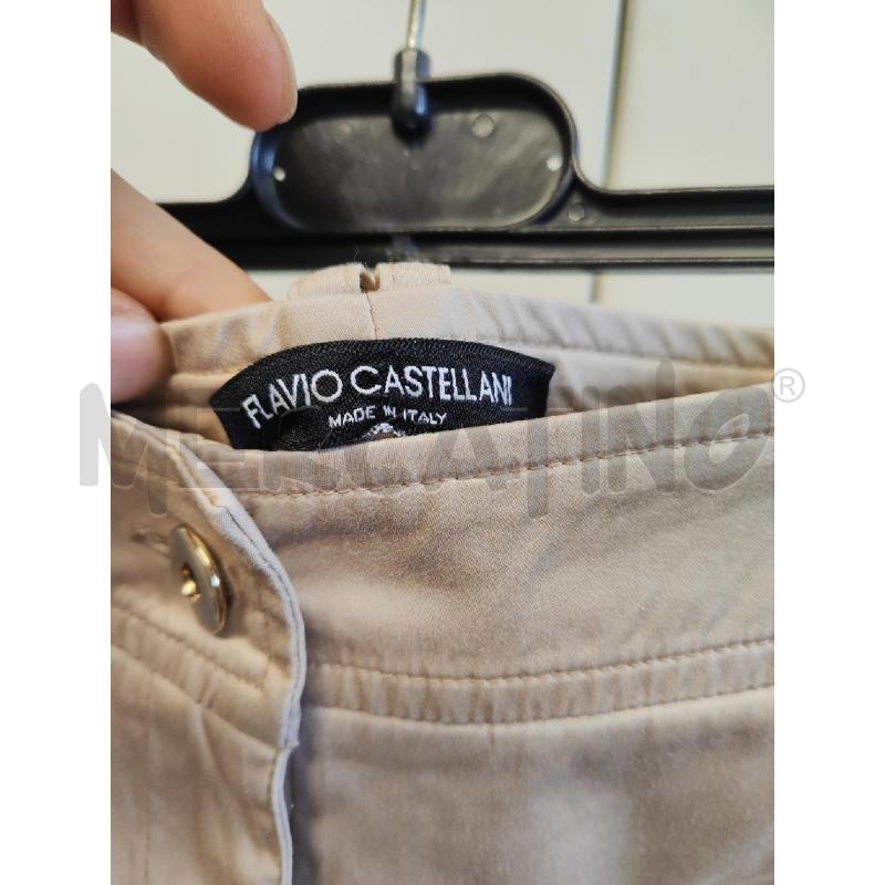 PANTALONCINO DONNA # FLAVIO CASTELLANI BEIGE TG.44 | Mercatino dell'Usato Vinci - fraz. sovigliana 2