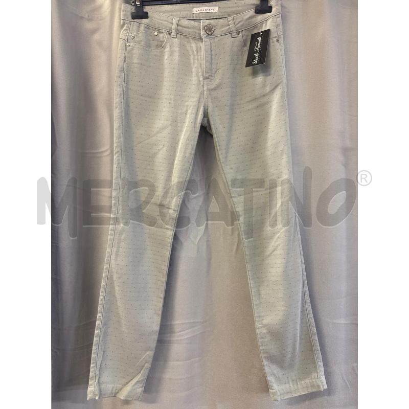 PANTALONE DONNA CARACTERE AZZURRI PUNTINI BLU TG.28 | Mercatino dell'Usato Vinci - fraz. sovigliana 1
