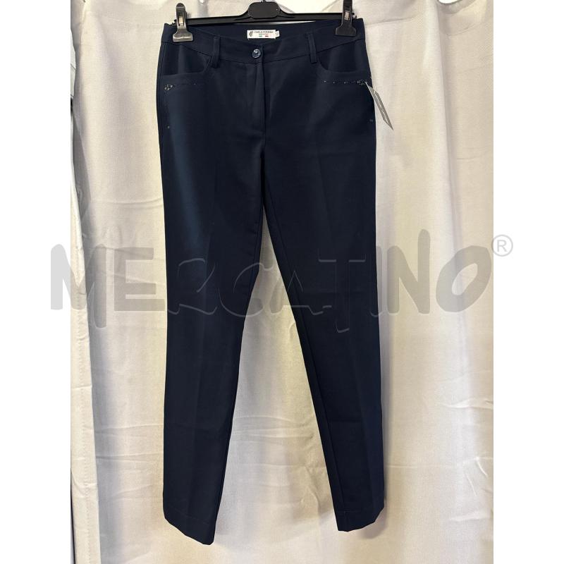 PANTALONE DONNA CARLA FERRONI BLU TG.42 STRASS  | Mercatino dell'Usato Vinci - fraz. sovigliana 1