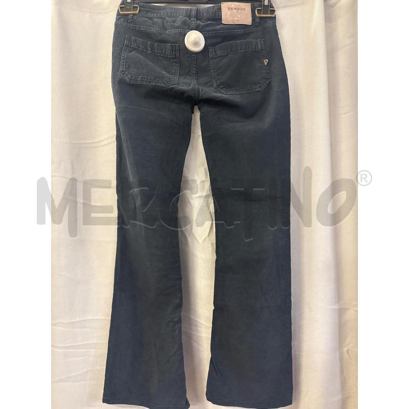 PANTALONE DONNA DONDUP VELLUTO BLU TG.29 | Mercatino dell'Usato Vinci - fraz. sovigliana 3