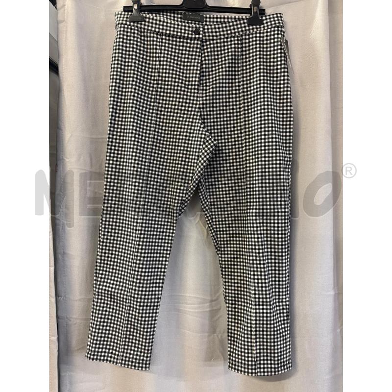 PANTALONE DONNA ELENA MIRO' QUADRETTINI NERI TG.52 | Mercatino dell'Usato Vinci - fraz. sovigliana 1
