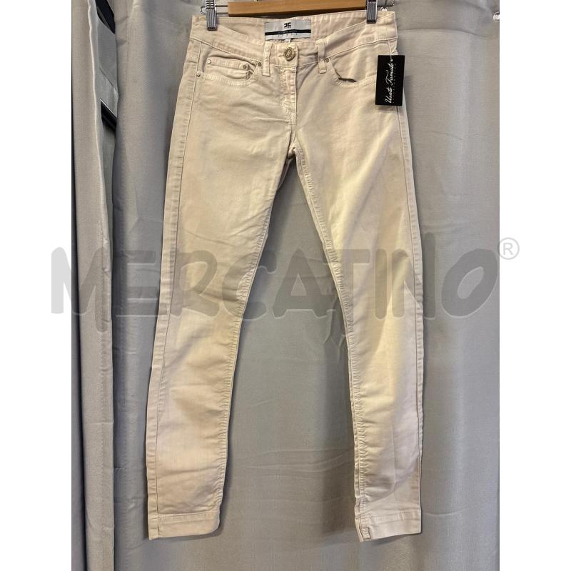 PANTALONE DONNA ELISABETTA FRANCHI PANNA TG.27 | Mercatino dell'Usato Vinci - fraz. sovigliana 1