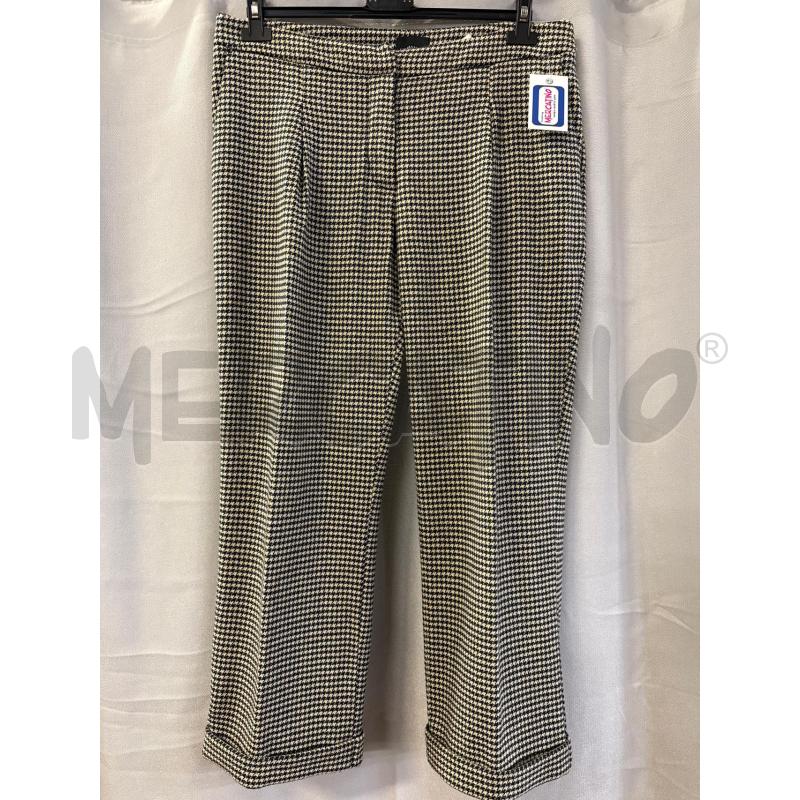 PANTALONE DONNA ERMANNO SCERVINO QUADRETTINI BLU TG.48 | Mercatino dell'Usato Vinci - fraz. sovigliana 1