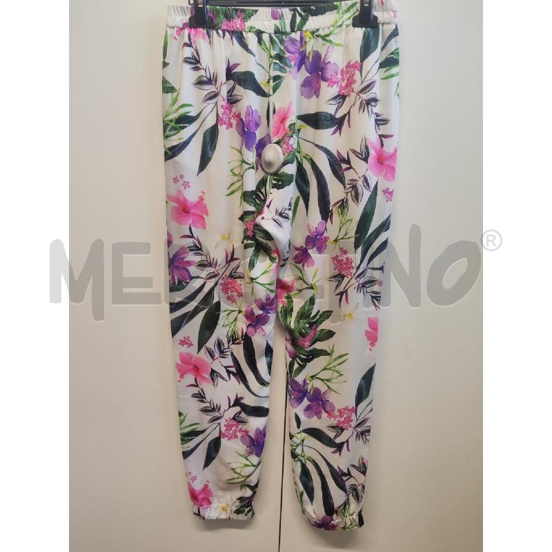PANTALONE DONNA GUESS PANNA FIORI ROSATG.M | Mercatino dell'Usato Vinci - fraz. sovigliana 3