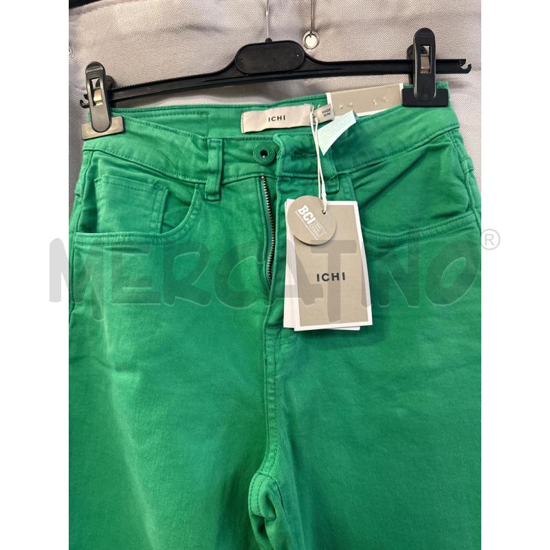 PANTALONE DONNA ICHI VERDE NUOVI TG.25 | Mercatino dell'Usato Vinci - fraz. sovigliana 2