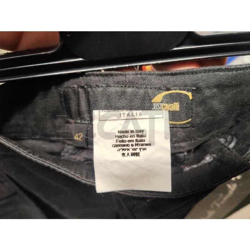 PANTALONE DONNA JUST CAVALLI NERI TG.42 TASCHINE ZIP | Mercatino dell'Usato Vinci - fraz. sovigliana 3