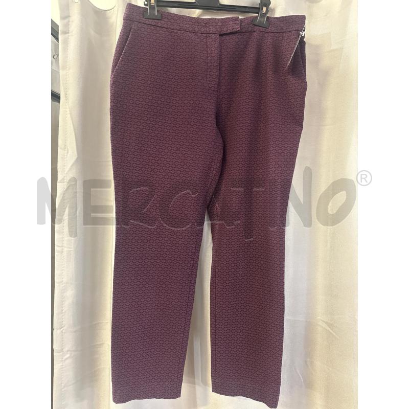 PANTALONE DONNA LUISA SPAGNOLI VIOLA FIORI TG.48 | Mercatino dell'Usato Vinci - fraz. sovigliana 1