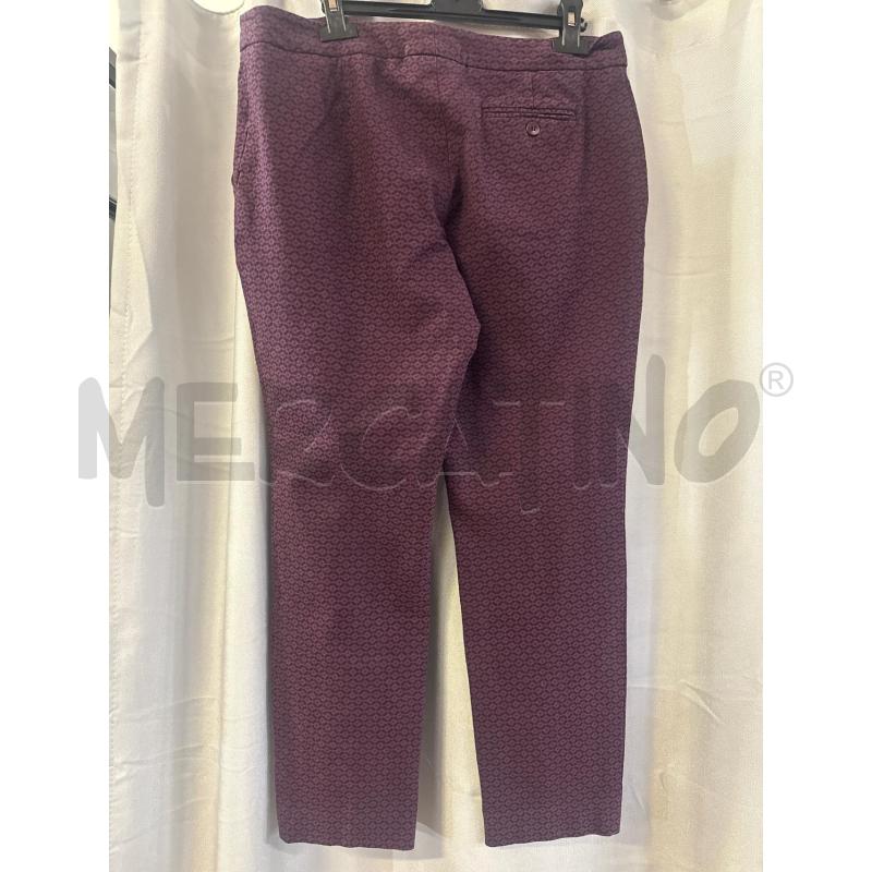 PANTALONE DONNA LUISA SPAGNOLI VIOLA FIORI TG.48 | Mercatino dell'Usato Vinci - fraz. sovigliana 2