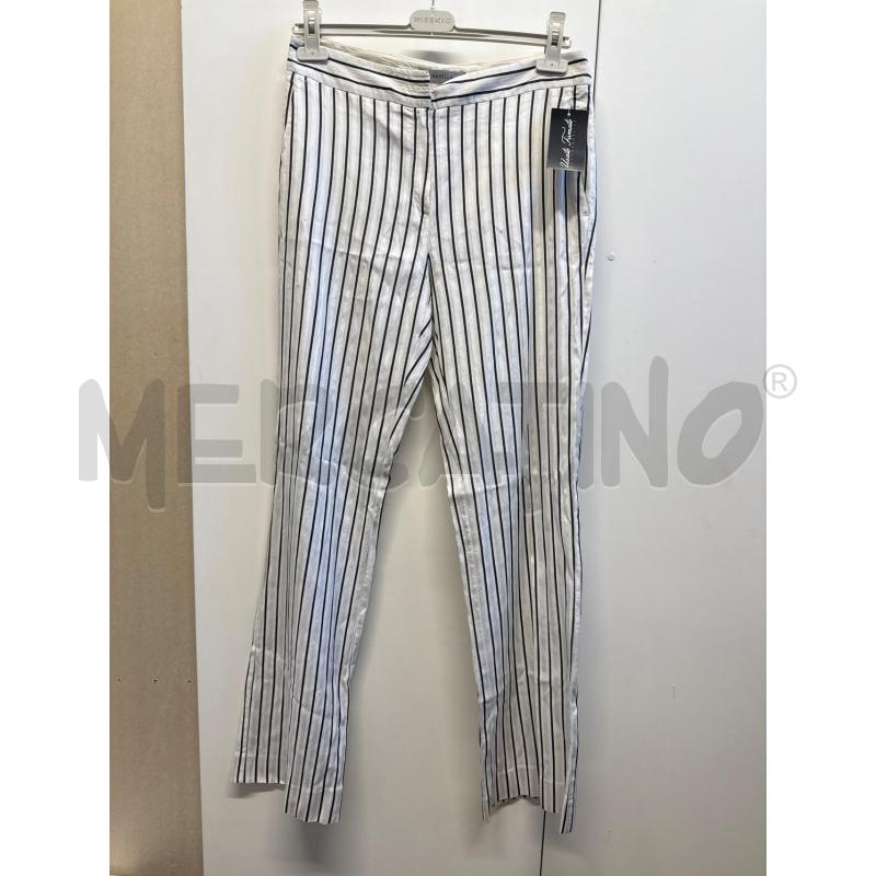 PANTALONE DONNA MARELLA PANNA RIGHE NERE TG.44 | Mercatino dell'Usato Vinci - fraz. sovigliana 1