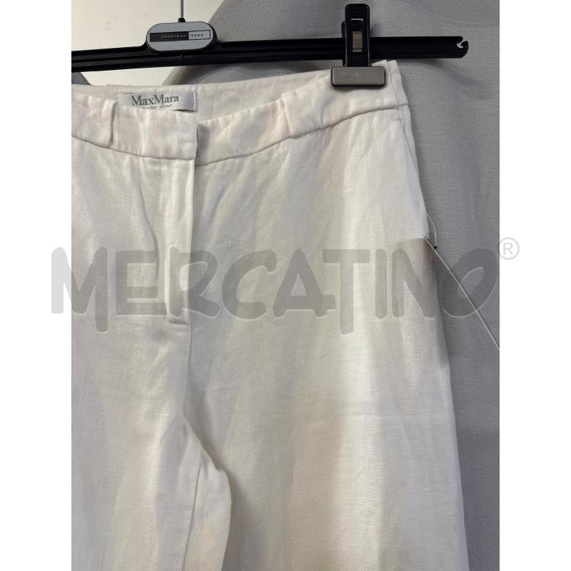 PANTALONE DONNA MAX MARA LINO PANNA TG.38 | Mercatino dell'Usato Vinci - fraz. sovigliana 1